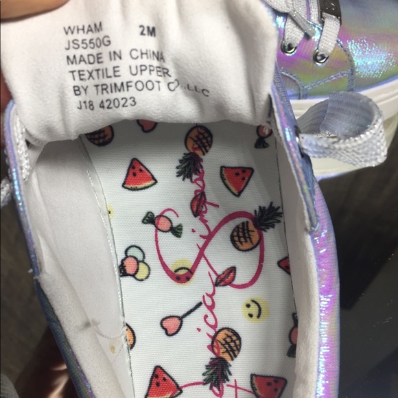 🛍 Jessica Simpson GYouth Wham Sneakers - Blue Inf - Picture 3 of 8